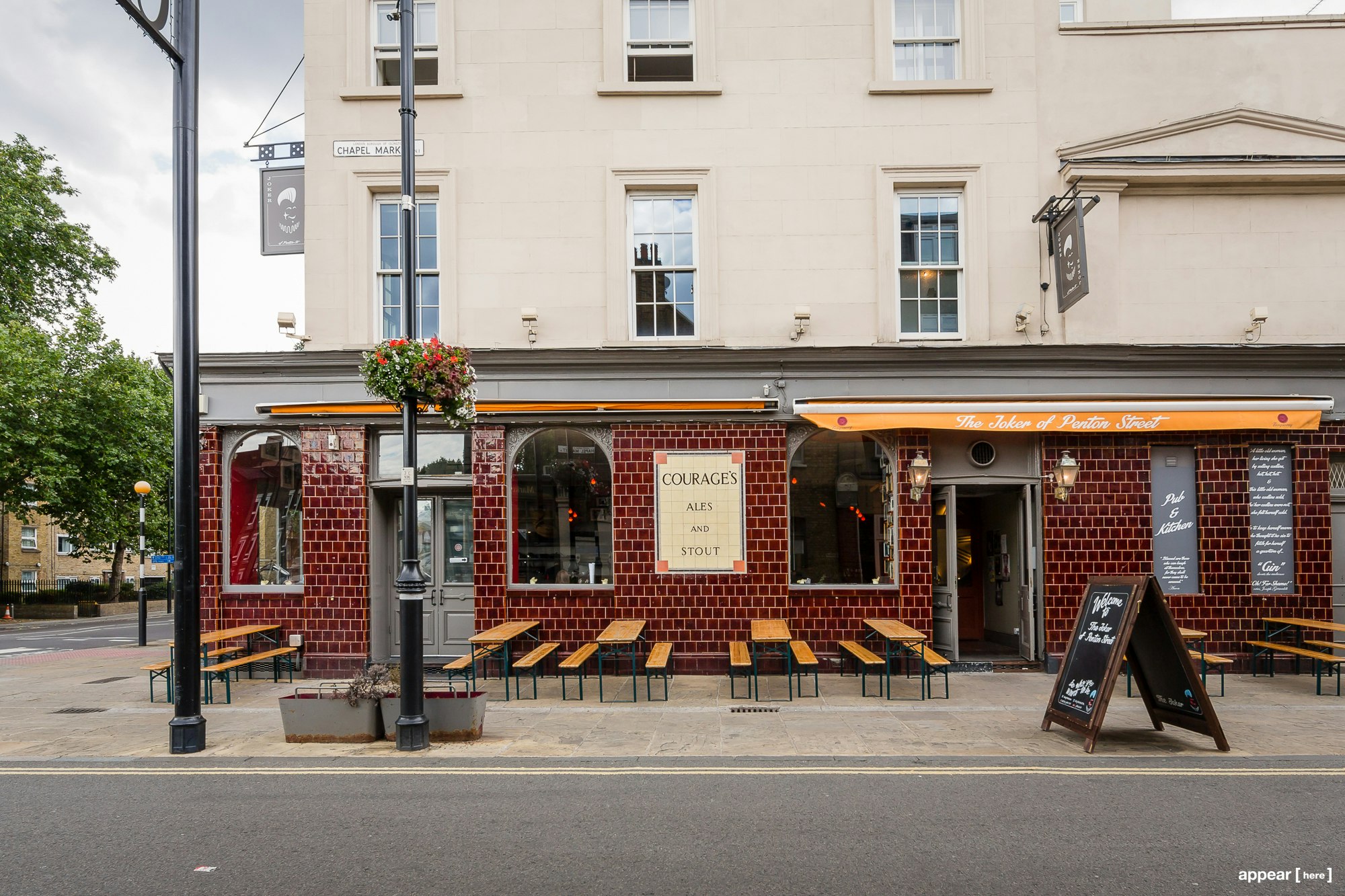 The Joker of Penton Street - exterior street view