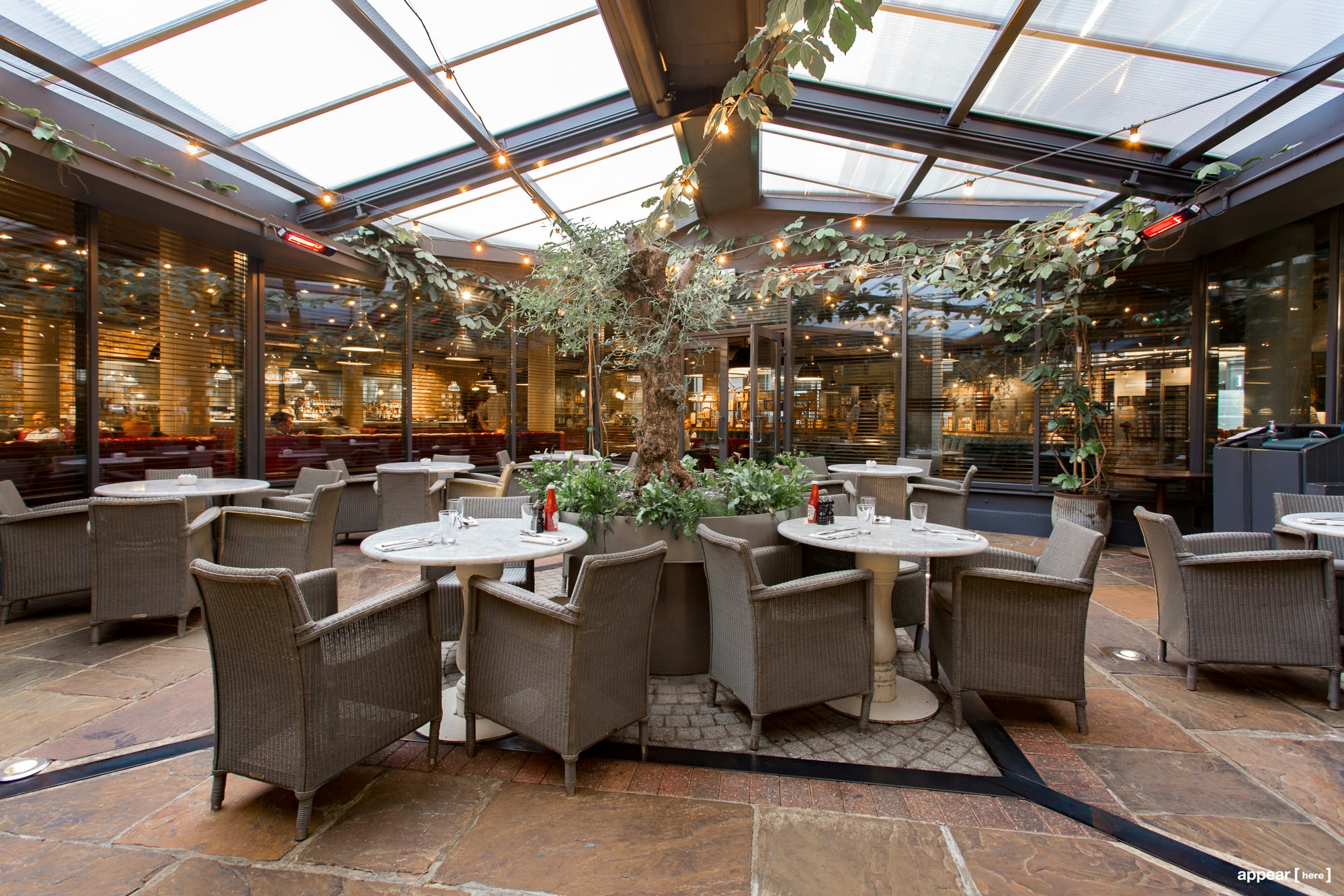  The Hoxton, Shoreditch courtyard daytime