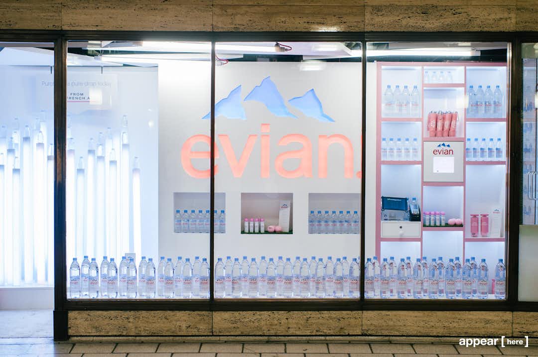 Evian at Piccadilly Station Unit 7