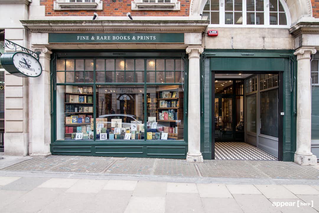 Sackville Street, Mayfair - Antique Bookshop Shop Share Space