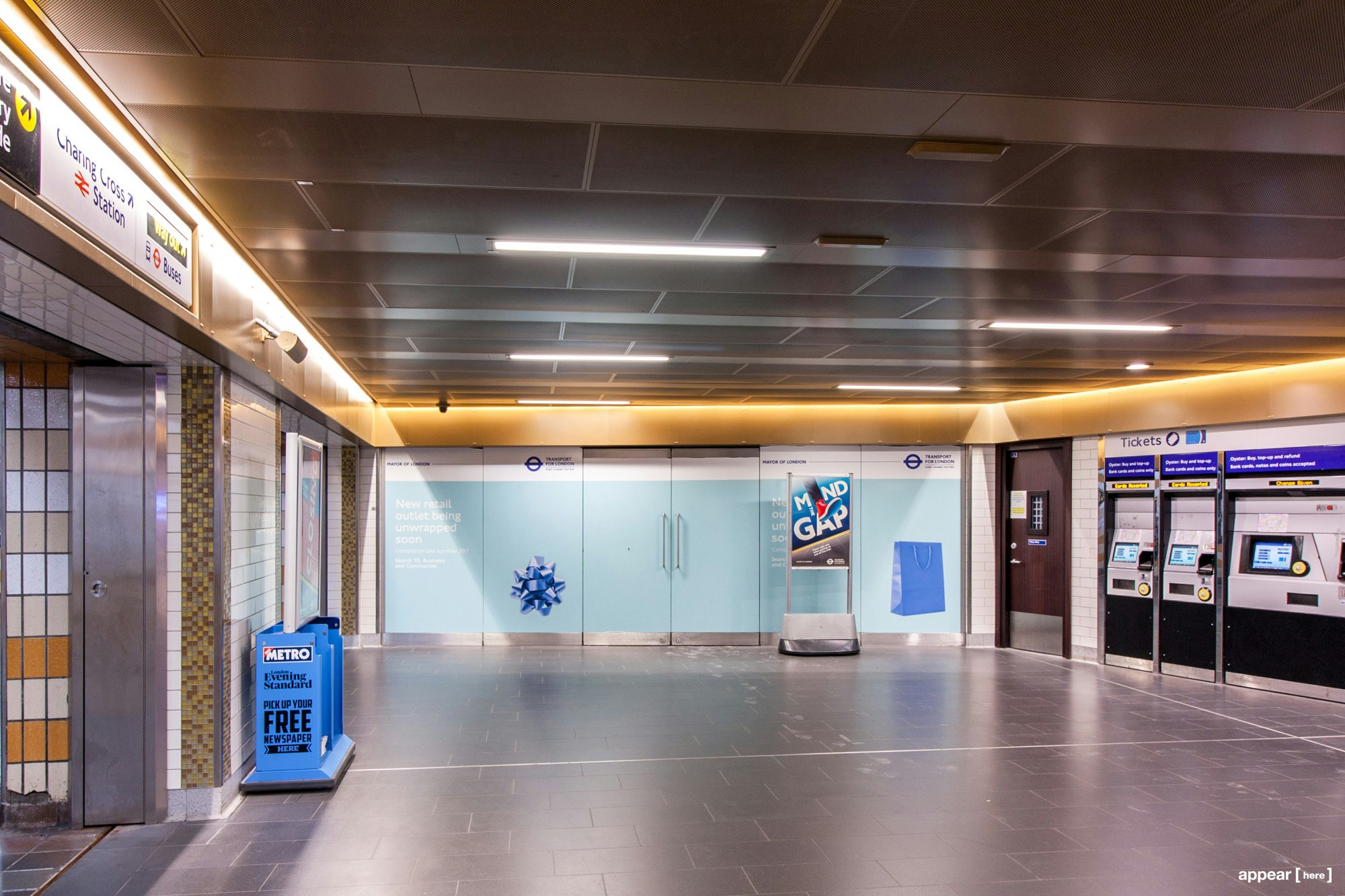 Rent A Space Underground Retail Space Charing Cross